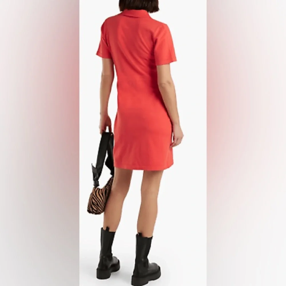 10 Crosby DEREK LAM Womens Crosby Raylen Twist Coral Sweater Dress Sz Small NWT - Picture 3 of 4